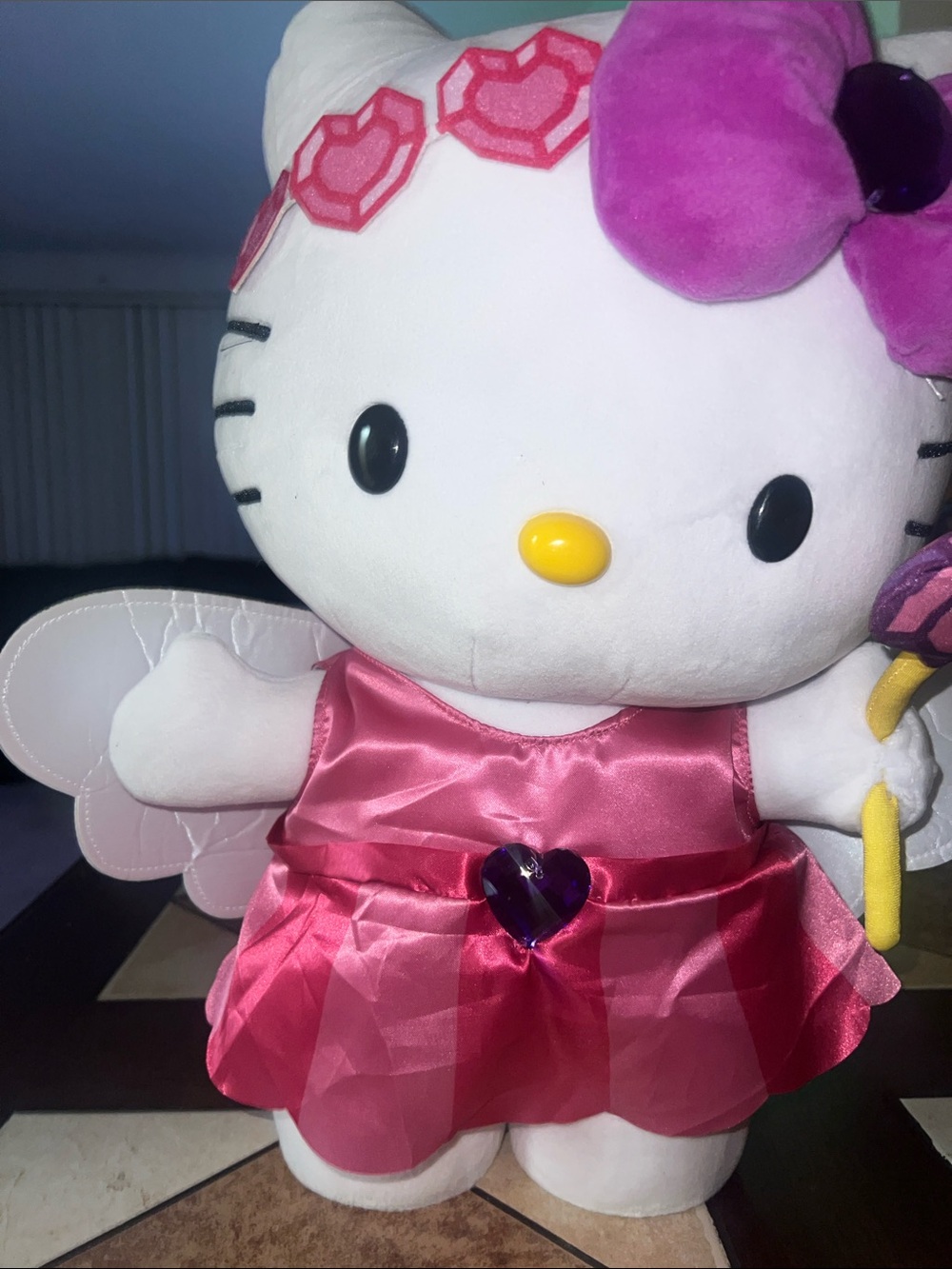 Hello Kitty Pink and Purple Fairy Plush with Yellow Wand - Picture 12 of 14